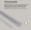 Immagine di Profilo Da Incasso 2Mt Grigio Per Strip Led max 10mm GSTP140 Gea Led