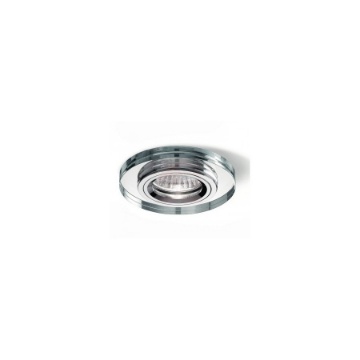 Immagine di Faretto GU10 Cristallo Incasso Rotondo Cromato 90mm GFA322 Gea Led