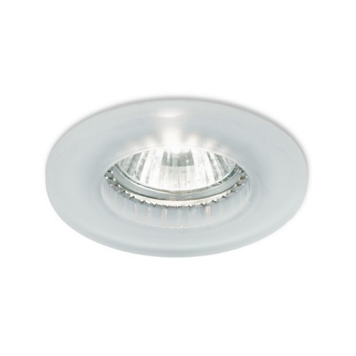 Immagine di Faretto Da Incasso Tondo Vetro Bianco Indra GFA070 Gea Led