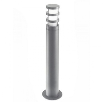 Immagine di Lampioncino Cilindro 65cm Per Esterno IP54 Grigio Alluminio Zeis GES012 Gea Led