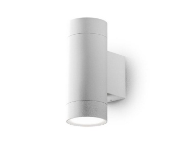 Immagine di Applique Da Esterno Luce Sopra E Sotto GU10 Cilindro Bianco GES1064 Gea Led