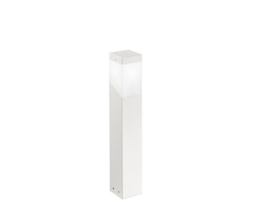 Immagine di Paletto Da Terra Per Esterni Quadrato 60cm Bianco Sury 60cm GES600 Gea Led