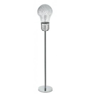 Immagine di Piantana Lampadina Gigante Vetro Con Fili Alluminio Fan Europe