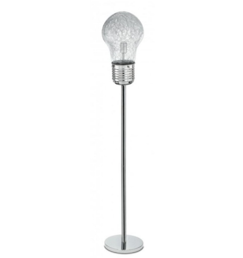 Immagine di Piantana Lampadina Gigante Vetro Con Fili Alluminio Fan Europe