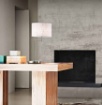 Immagine di Lampada da Tavolo Cromo Orientabile con Paralume Bianco Round Hotel Perenz