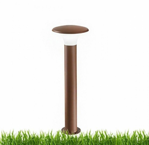 Immagine di Lampioncino Per Giardino Paletto Alluminio Ruggine 75 cm Leo GES522 Gea Led