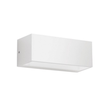 Immagine di Applique Squadrata Da Esterno Led Sopra e Sotto Falco Bianco Ondaluce