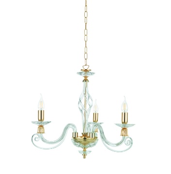 Immagine di Lampadario Classico 3 Luci In Vetro 1306 Ondaluce Ciciriello