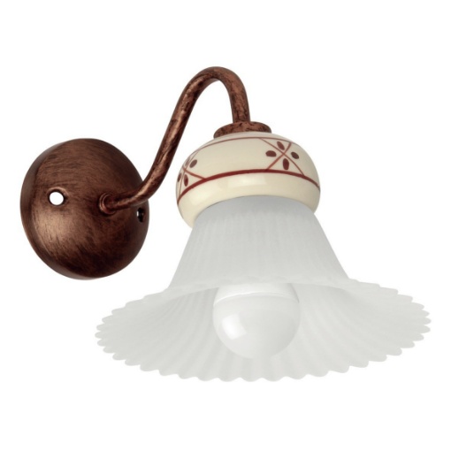 Immagine di Applique Rustica Vetro e Ceramica Mami W1 Decòrative