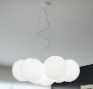 Immagine di Lampadario 7 Sfere Bianche Oh! PM7 Ø84 cm Decòrative