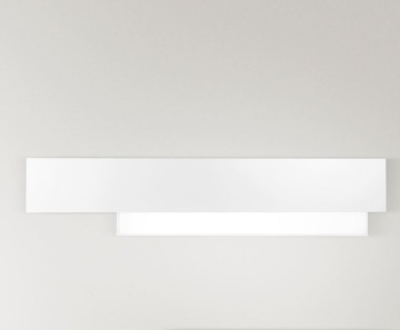 Immagine di Applique Rettangolare Led 25w Doha Bianca 70 cm Gea Luce