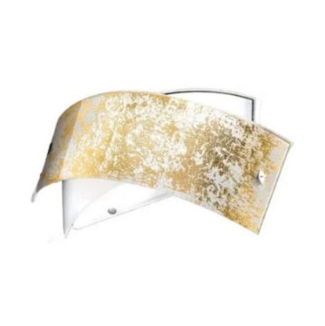 Immagine di Applique Moderna Vetro Foglia Oro Camilla 34 cm Gea Luce