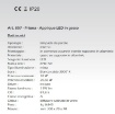 Immagine di Applique Rettangolare Gesso Pitturabile 30cm Led 18w 3000k Prisma Isyluce 857