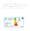 Immagine di Applique Gesso Bianco Prisma Grande 40cm Verniciabile Led 30w 3000k Isyluce 858