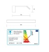 Immagine di Applique Moderna Da Specchio 36,5 cm Led 12w 3000K IP20 Quadro Isyluce