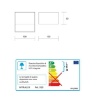 Immagine di Applique Squadrata Per Interni Kubie Bianco Led 6w 3000k Biemissione Isyluce 919