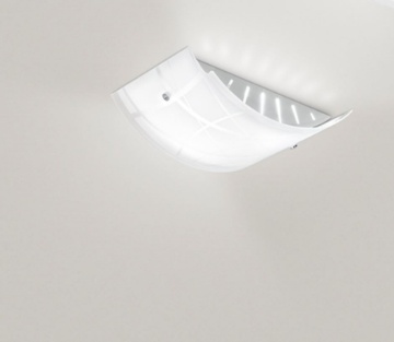 Immagine di Plafoniera In Vetro Serigrafato Nereide P/P 25x35 cm Gea Luce