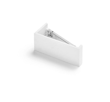 Immagine di Applique Biemissione Triangolare In Gesso Verniciabile Teos 24 cm T174.10 Sforzin