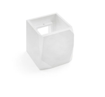 Immagine di Applique In Gesso Cubo Biemissione Opus 1xG9 T195 Sforzin
