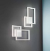 Immagine di Applique Cornici Led Design Moderno Cross Bianco Perenz 6598 B CTD