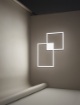 Immagine di Plafoniera Cornici Luminose Led 64w CCT Cross Bianca Perenz