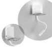Immagine di Applique Bianco Mensola Led con Faretto Spot e Presa USB Level Perenz