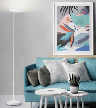 Immagine di Piantana Led Bianca Disco Orientabile 180° Ophelia Perenz 6586 B LC