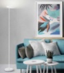 Immagine di Piantana Moderna Bianca 183 cm Led Orientabile Dimmer Ophelia Perenz