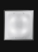 Immagine di Plafoniera Quadrata In Vetro Bianco 40x40 cm Frame Perenz