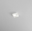 Immagine di Piccola Lampada Quadrata Da Soffitto Bianca Led 12w 3000k Checker Board 18x18cm 