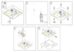 Immagine di Piccola Lampada Quadrata Da Soffitto Bianca Led 12w 3000k Checker Board 18x18cm 