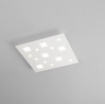 Immagine di Plafoniera Bianca Quadrata 61cm Led 60w Checker Board Design Moderno