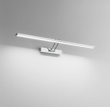 Immagine di Applique Cromo Per Specchio Orientabile Led 18w 3000k 4000k 89cm Isyluce 940