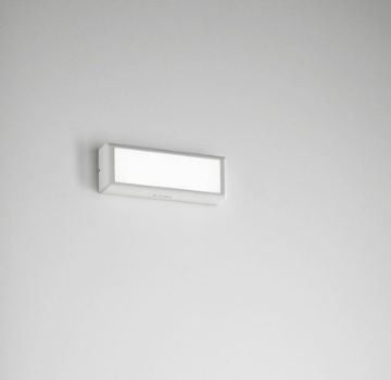 Immagine di Applique Brique Bianca Esterno Luce Frontale LED 12w 3000k-4000k ISYLUCE 552