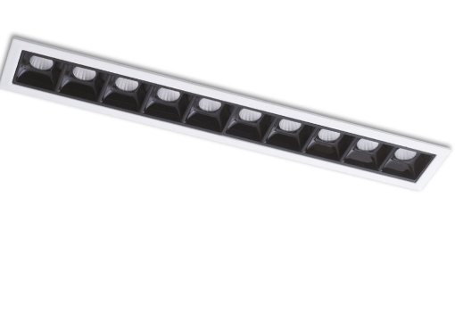 Immagine di Cestello Faretti Incasso Bianco Nero Led 20w CCT