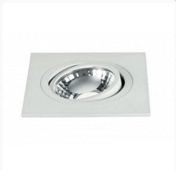Immagine di Faretto Da Incasso Quadrato 9x9 cm Bianco Orientabile Led 7w 4000k