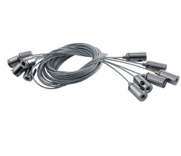 Immagine di Kit 6 Cavi 150 cm Sospensione Per Pannelli Led