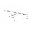 Immagine di Applique Per Specchio Cromo Led 4W Orientabile Andromeda Fan