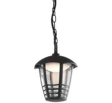 Immagine di Sospensione Led Lampada Da Esterno Nera Cloe Intec Light