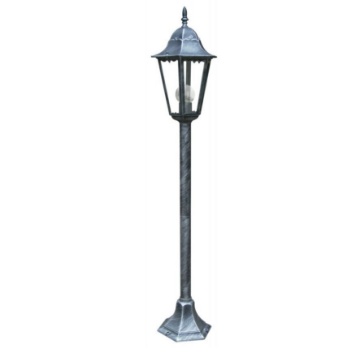 Immagine di Lampioncino Giardino Classico Nero Argento 100 cm IP44 Firenze Intec