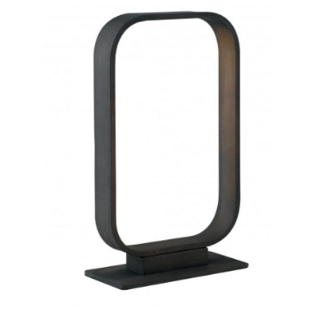 Immagine di Lampada Comodino Moderna Rettangolare Caffe Led Moka Luce Ambiente Design