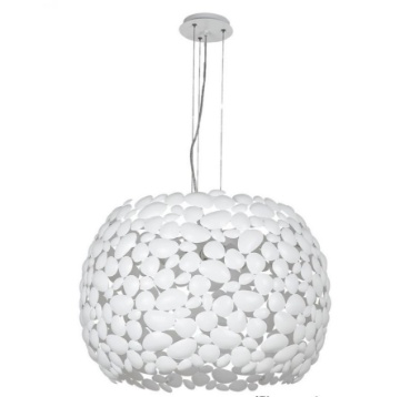 Immagine di Lampadario Per Soggiorno Metallo Bianco 65 cm Dioniso Fan Europe