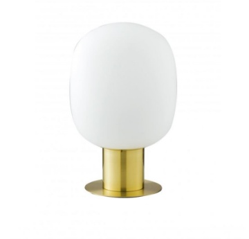 Immagine di Lampada Da Tavolo Oro Con Vetro Bianco Ø30 cm Fellini Design Fan Europe