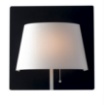 Immagine di Applique Led Moderna Wharol Paralume Paralume Bianco Fan Europe