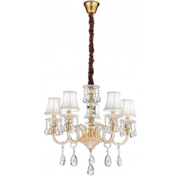 Immagine di Lampadario Classico Monet 5 Luci Design Fan Europe