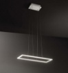 Immagine di Sospensione Rettangolare Bianca Led 51w 3000k Per Ufficio Quattro Affralux