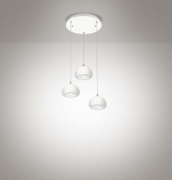 Immagine di Sospensione 3 Luci Led Diodi Campane Bianche 2039 Affralux