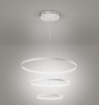 Immagine di Lampadario Moderno Per Salotto 3 Anelli Sospesi Aluring Led 71w 3200k Affralux