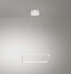 Immagine di Lampada A Sospensione Bianca Squadrata Led 28w 3000k Aluring Affralux
