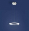 Immagine di Sospensione Anello Pendente Bianco Led 14w 3000k Acryled Ø42 cm Affralux